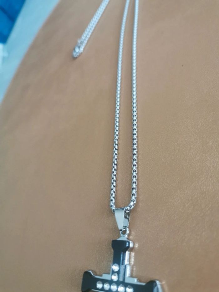 Collier et pendentif spirituel croix chrétienne - photo numéro 3