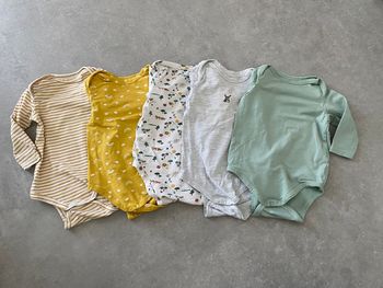 Lot 5 bodys manche longue 