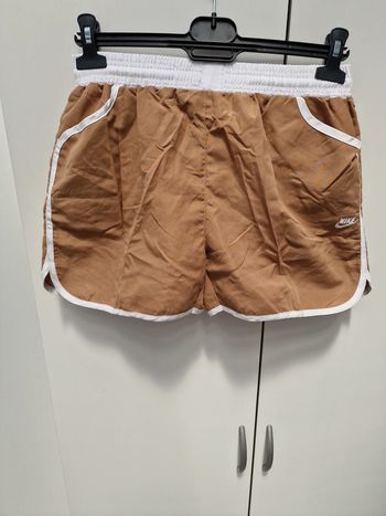 Short De Bain Plage Marron Blanc