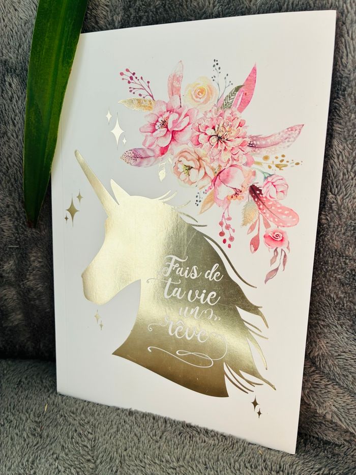 Lot tirelire et carnets licorne - photo numéro 7