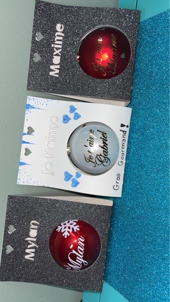 Boule de Noël prénom personnalisé