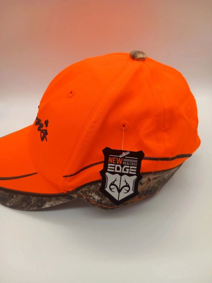 Casquette Vintage Outdoor Cap Orange Motif Camo - photo numéro 2
