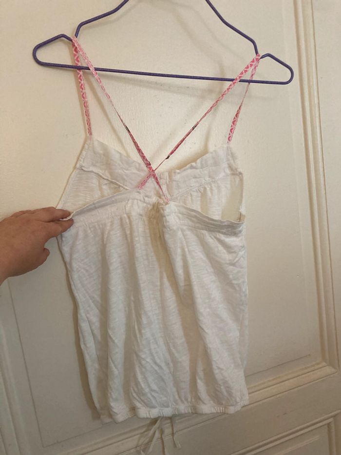 Top blanc Aéropostale à bretelles croisées - photo numéro 5
