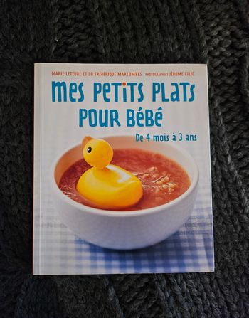 Livre mes petits plats pour bébé