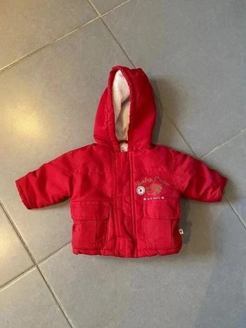Blouson / Manteau - Baby crew - "Air mail" - Rouge & Blanc - 3 mois