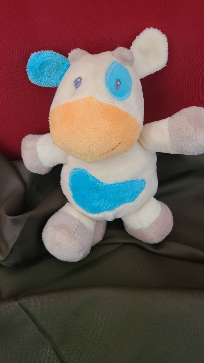 BABYSUN BABY SUN DOUDOU VACHE GIRAFE ECRU BLEU ORANGE - photo numéro 2