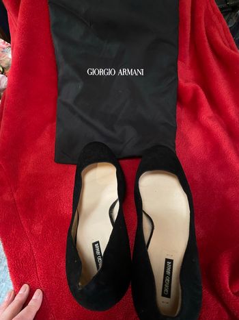 Talons cuir suédé Giorgio Armani 