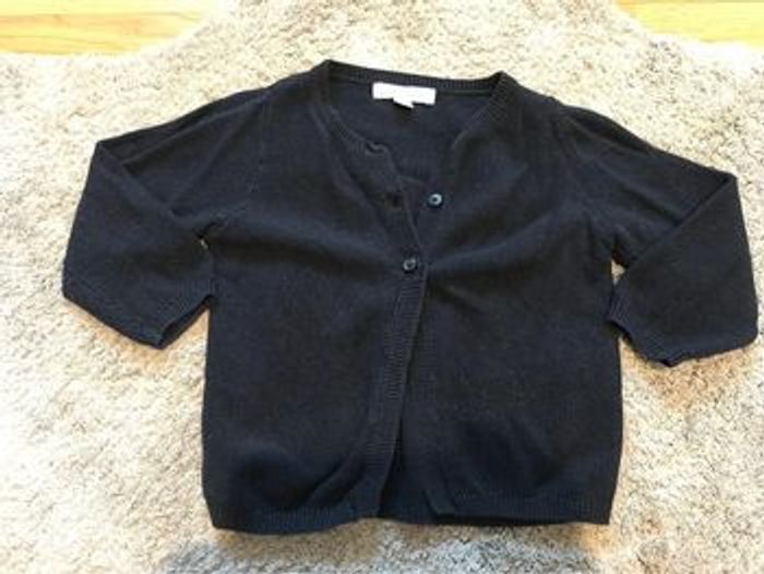 Gilet manches longues bleu 9 mois