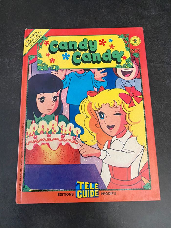 BD Candy Candy Tome 2 Le départ de Tom - Téléguide édition Profidu 1978 retro comics 70s