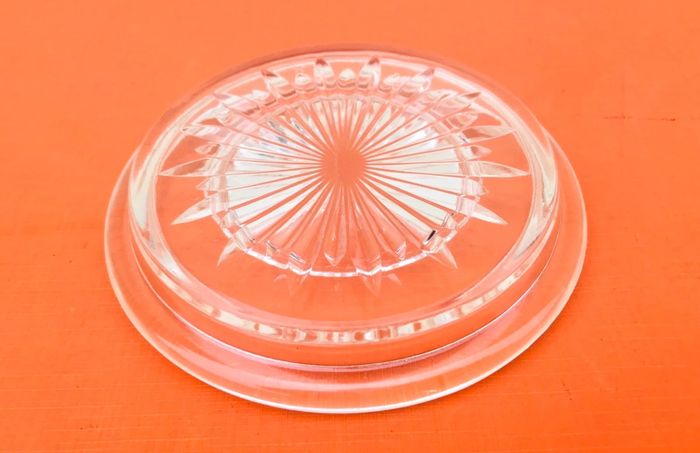 Années 1930 Dessous Bouteille / Carafe Verre taillé transparent - photo numéro 3