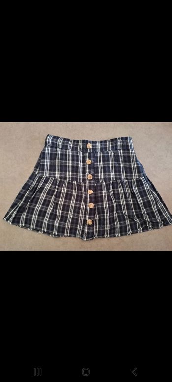 Jupe a carreaux marine Abercrombie - 7/8 ans