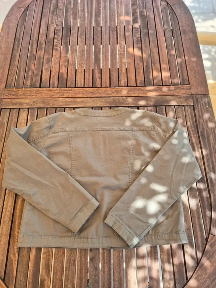Veste courte en jean kaki Influx T.44 - photo numéro 4