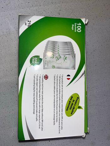 Sacs de conservation lait maternelle sans BPA