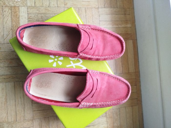 Mocassins garçon bordeaux aster 37 très bon état - photo numéro 8