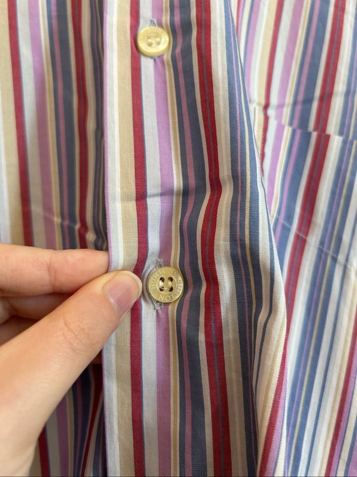 Chemise violette à rayures Homme Burton Taille L - photo numéro 5