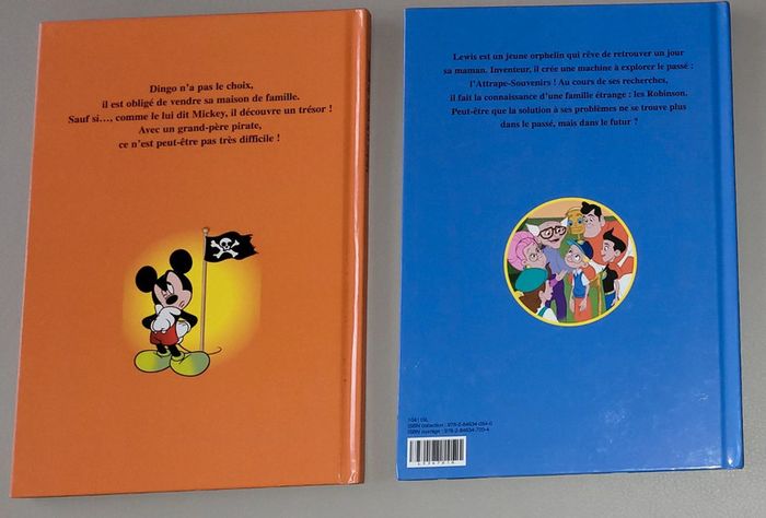 Lot de 2 livres disney mickey et le trésor du pirate eh bienvenue chez les robinson - photo numéro 2