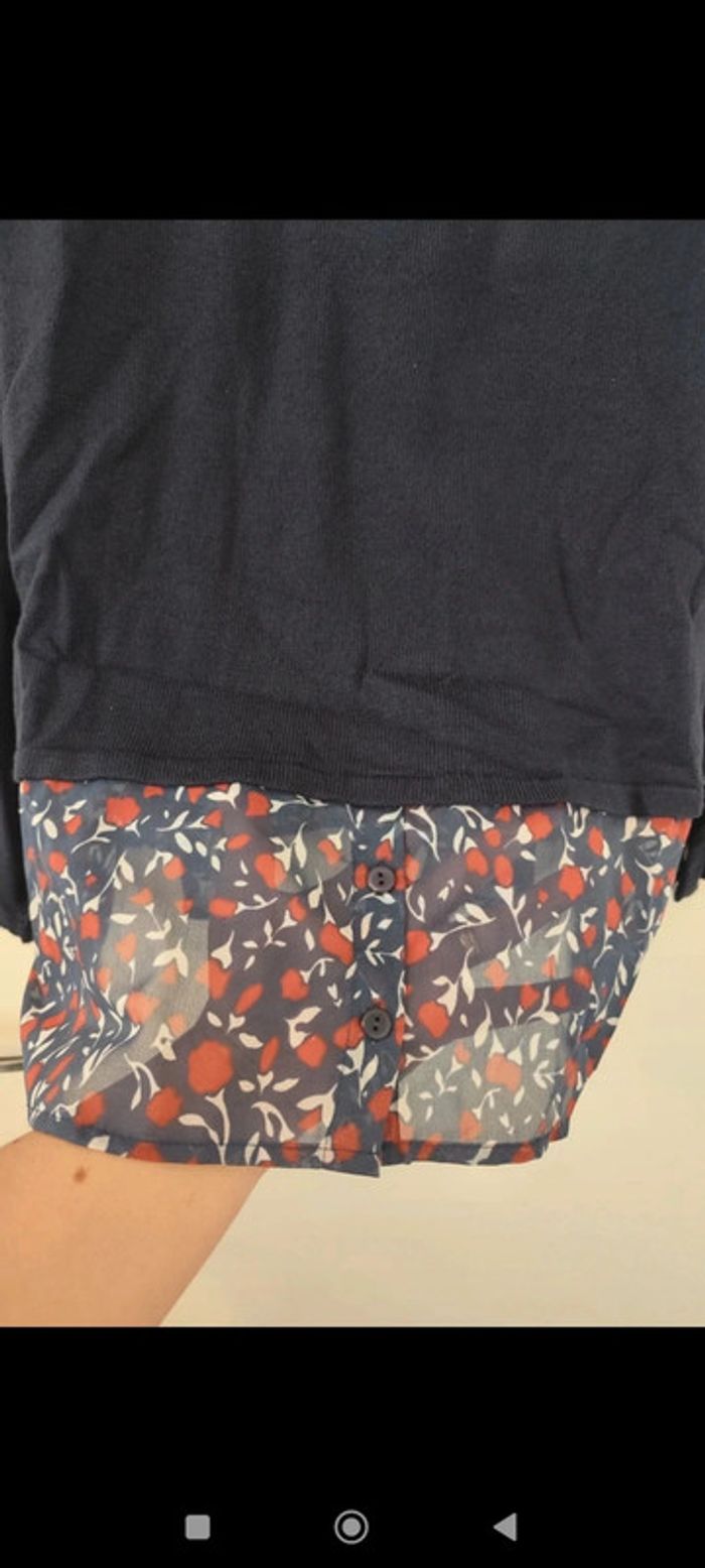 Pull chemise bimatière taille 46/48 Blancheporte - photo numéro 3