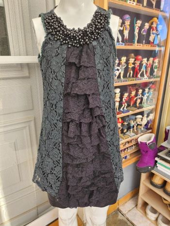 Tunique sans manches noire Karla taille S (Md)