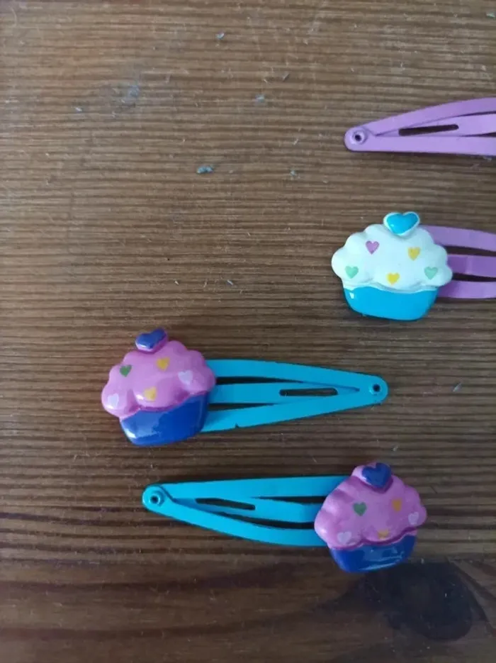 Lot de barrettes "cupcakes" - photo numéro 4