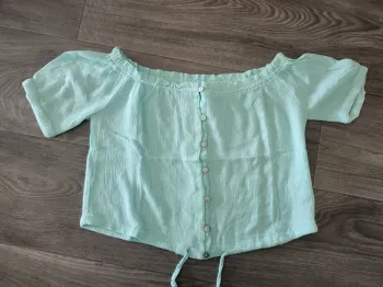 Crop Top épaules dénudées