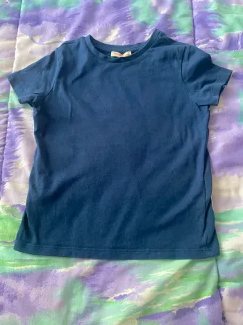 T-shirt manches courtes bleu foncé simple 4 ans> 104cm Du Pareil au même