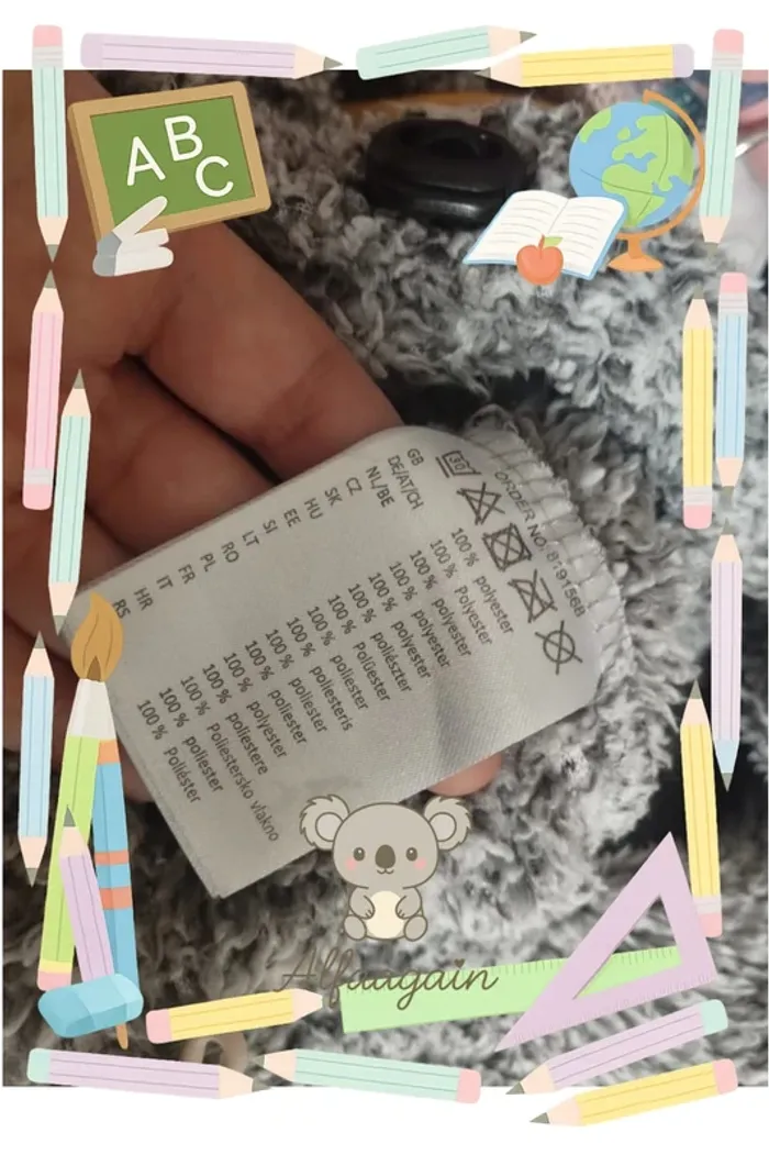 Pull pilou gris 8/10ans - photo numéro 5