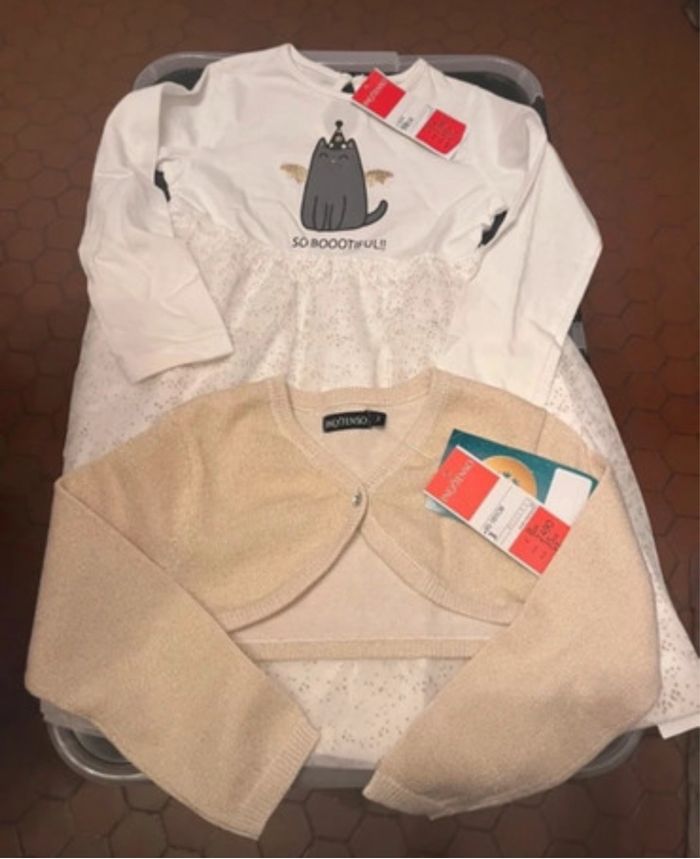 Ensemble Robe et gilet Halloween fille 3 ans in extenso