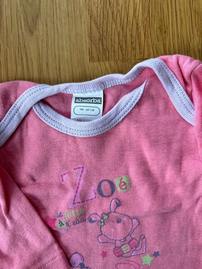 Absorba - Body manches longues - 3mois - photo numéro 2