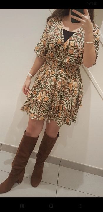 Robe zara courte imprimée
