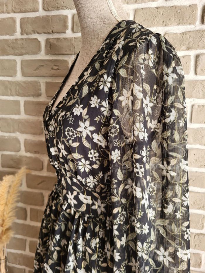 Robe longue et fluide imprimé fleuri Anna Karel - Bohème et romantique - photo numéro 8