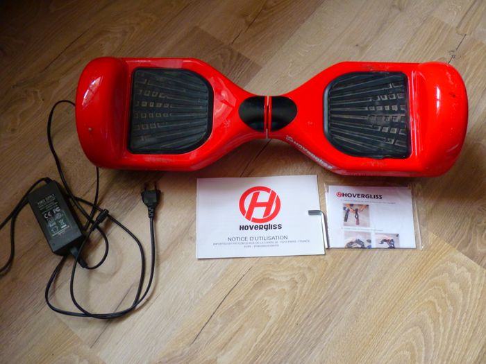 Hoverboard hovergliss mobilite electrique jouet plein air kart rouge TBE complet - photo numéro 3