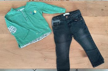 Ensemble jean + t-shirt / Okaïdi & Zara