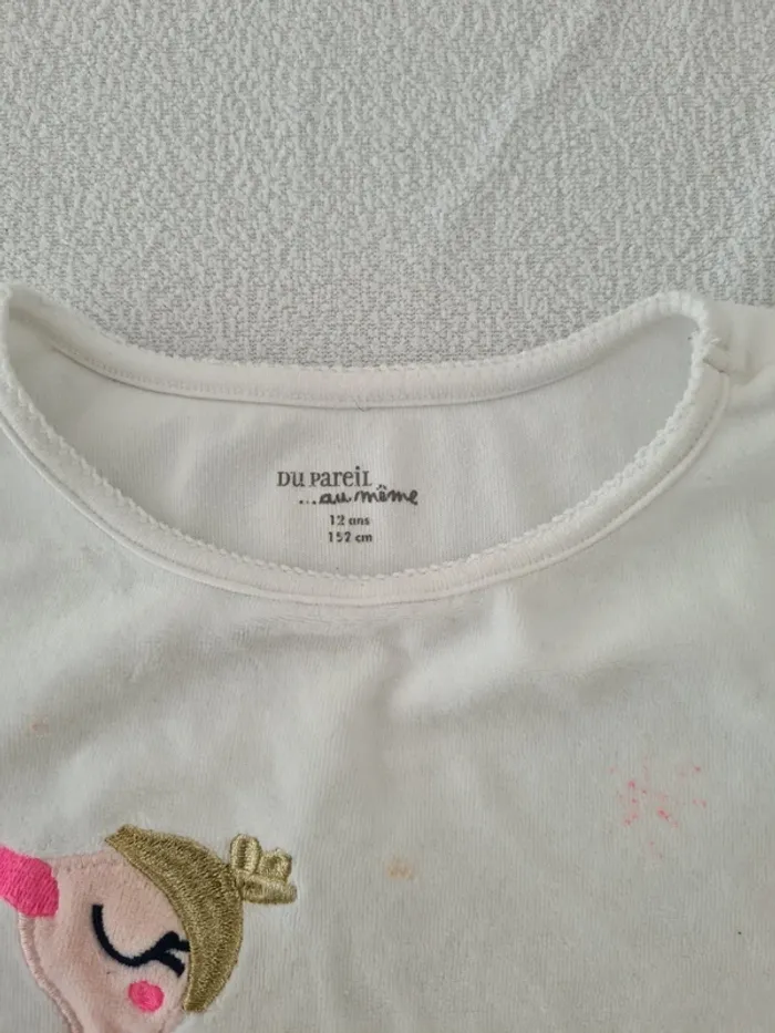 Pyjama velours DPAM 12 ans - photo numéro 4