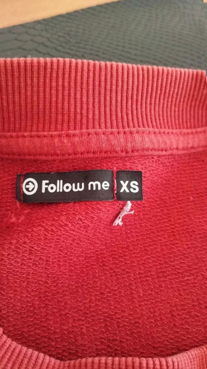 Sweat  bordeaux  taille xs avec  écritures  true love - photo numéro 7