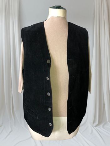 🌼Gilet en velours noir🌼