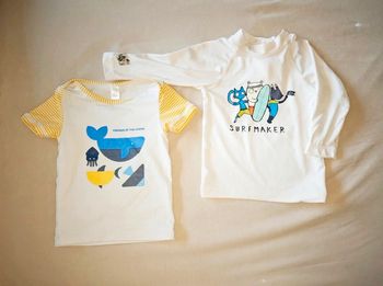 Lot de 2 tee-shirts anti uv 6 mois
