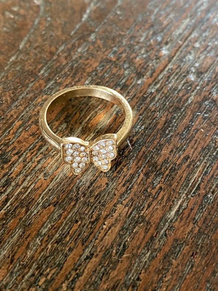 Magnifique bague papillon et strass, taille 52 - photo numéro 4