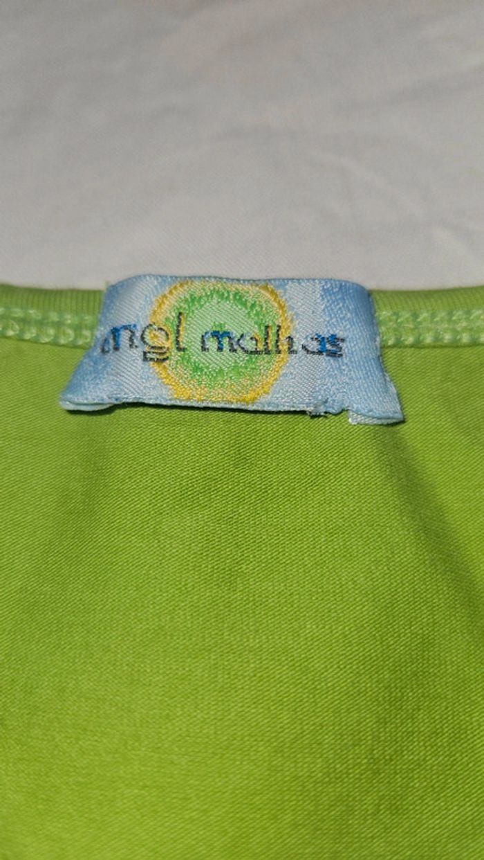 Débardeur vert à fleurs et papillons -Taille 44/46 - photo numéro 4