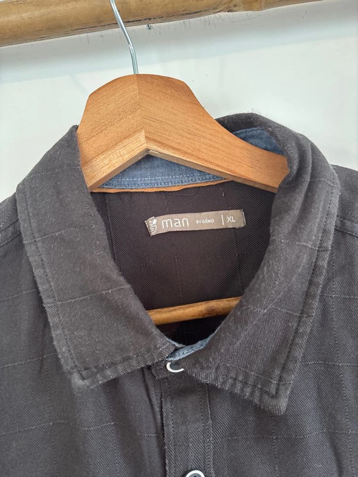 Chemise gris foncée noire gemo taille XL - photo numéro 2
