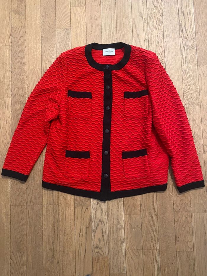 Veste en laine rouge Stizzoli taille 50 IT (46 FR) - photo numéro 2