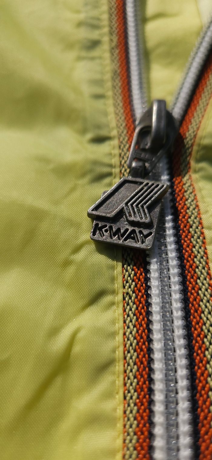 K-Way vintage jaune enfants taille L - photo numéro 7