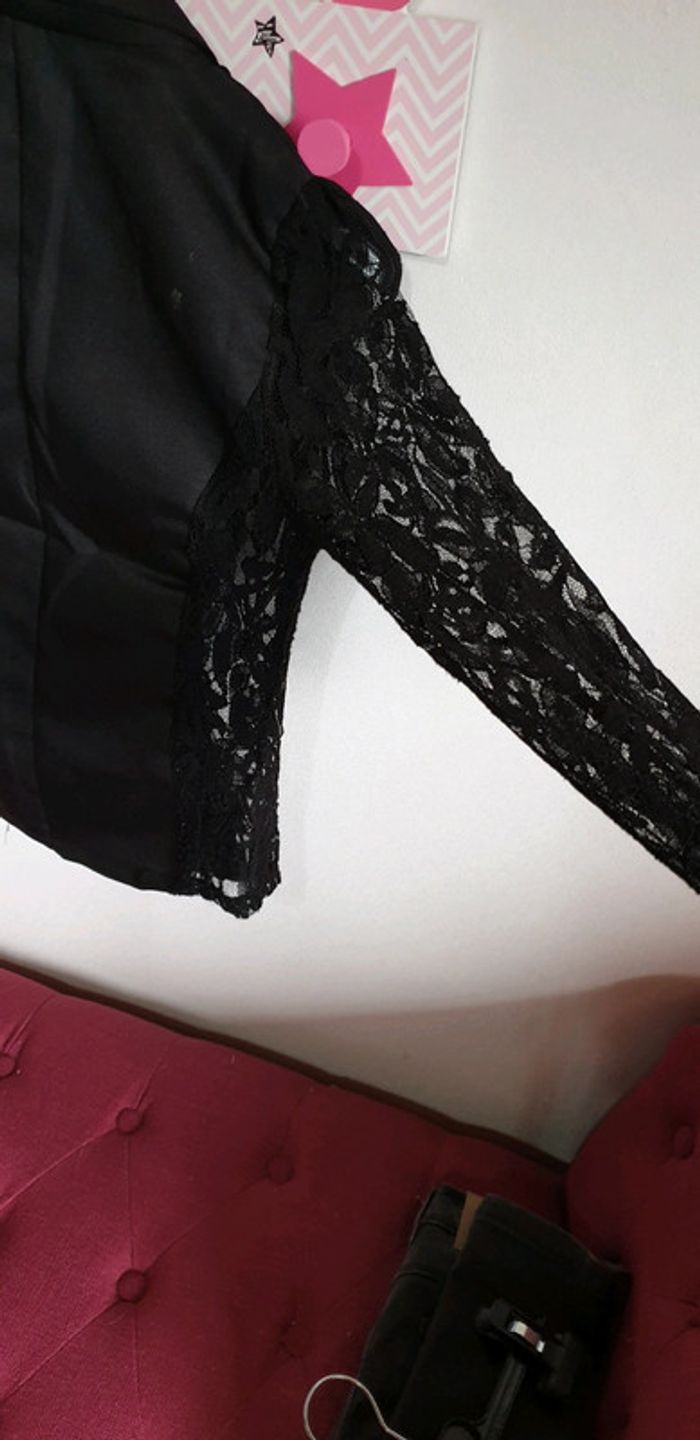 Blazer manche et côté en dentelle - photo numéro 6