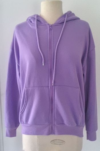 Veste femme taille L violet - Manche et capuche - Très bon état