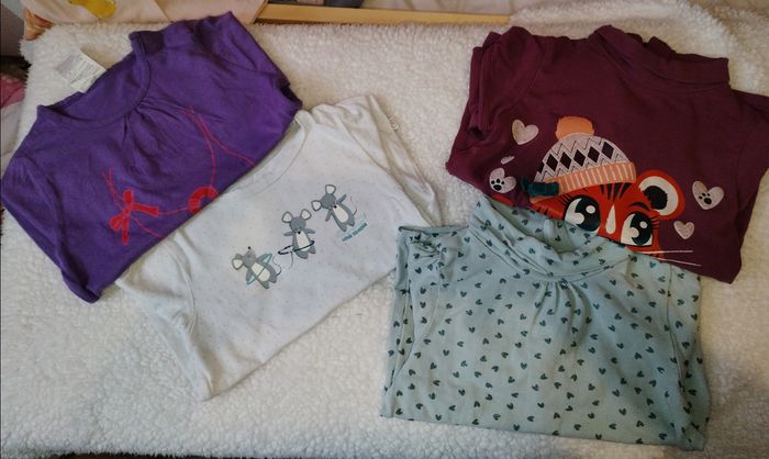 Lot de 4 tee-shirt manche longue