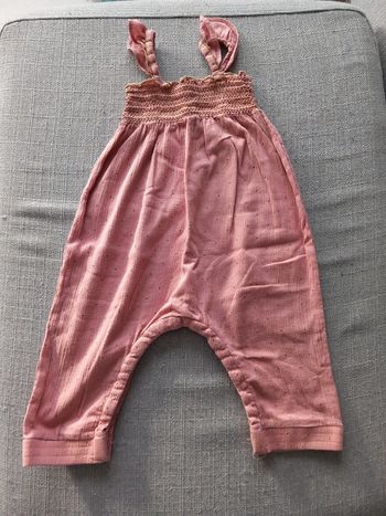 Salopette vieux rose