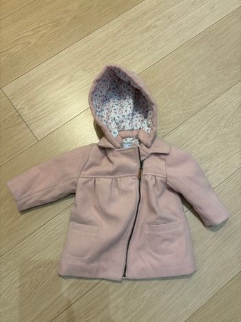 Manteau Verbaudet rose 12 mois