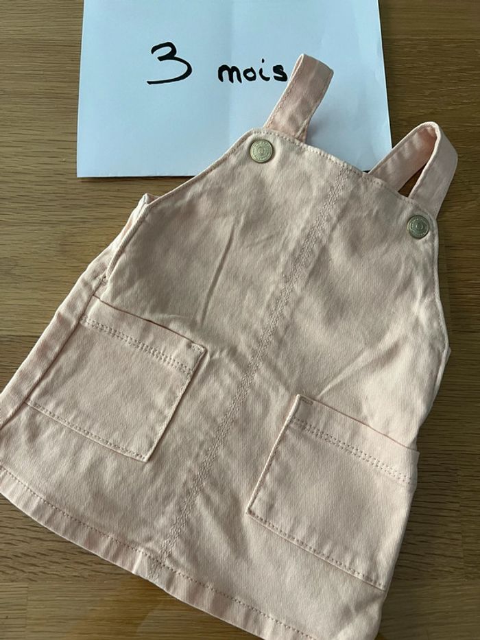 Robe rose pastel 3 mois