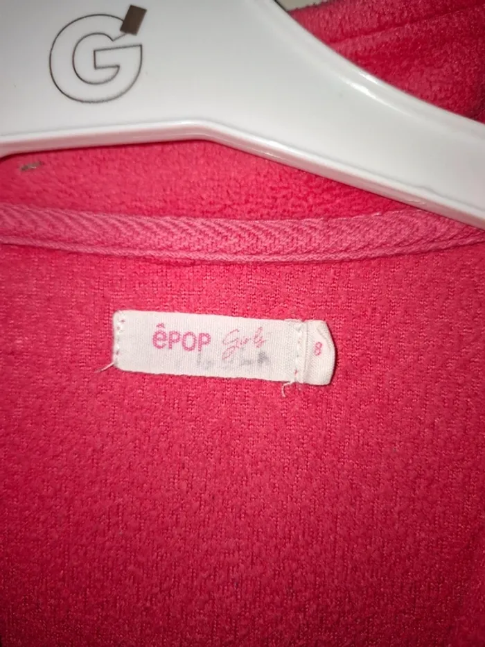 Gilet polaire zippé rose 8 ans - photo numéro 5