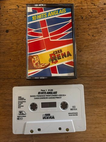 Cassette audio Cake Rena 10 hits anglais