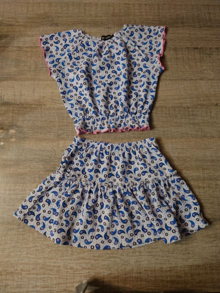 Ensemble été fille: Jupe + haut - 4ans